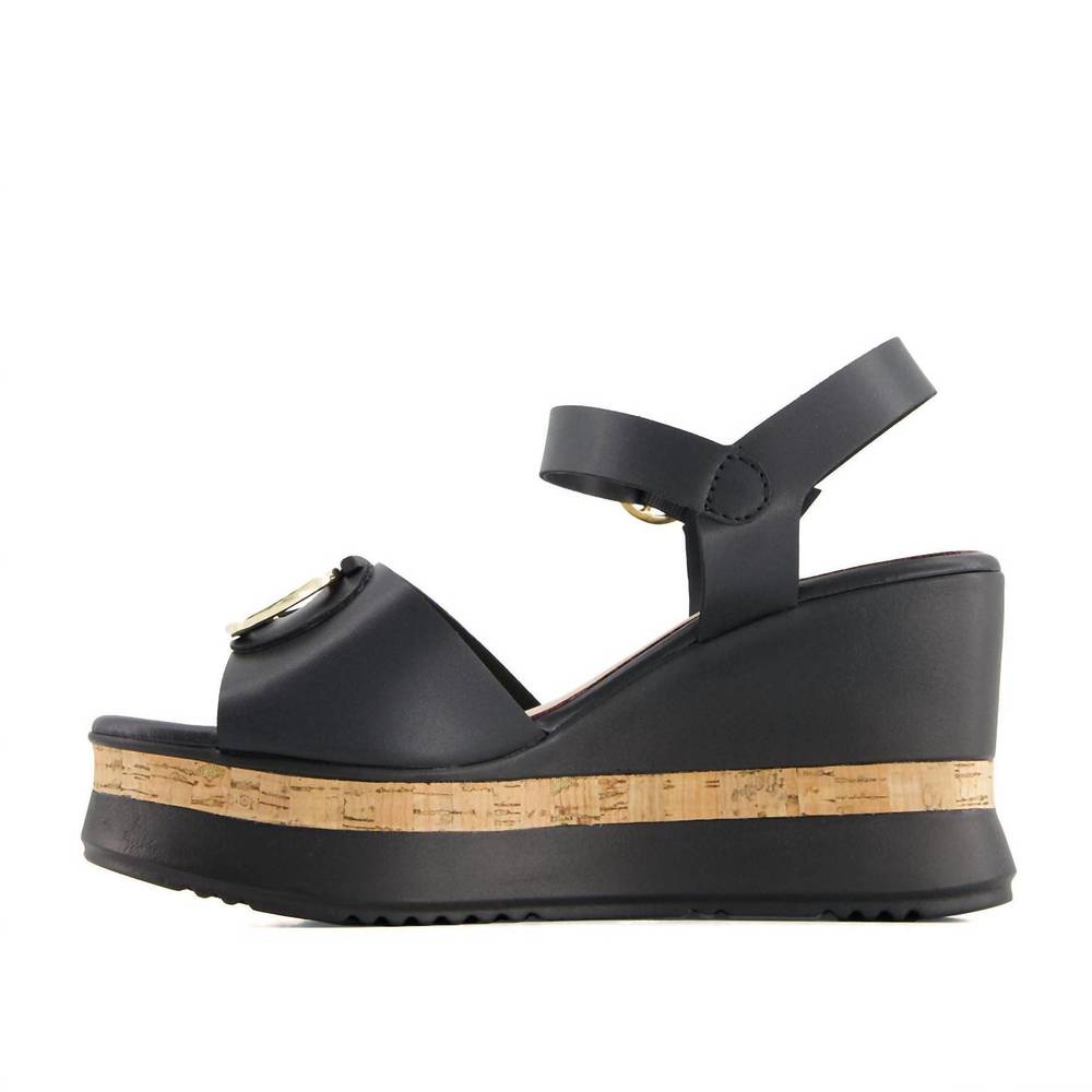 NEW ANDREA women's comfort ankle strap sandal in black - Picture 3 of 6